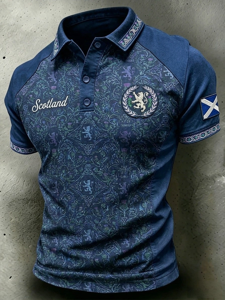 Scotland FIFA World Cup 2026 Polo Shirt Tartan Army Merch Soccer Lovers Clothing