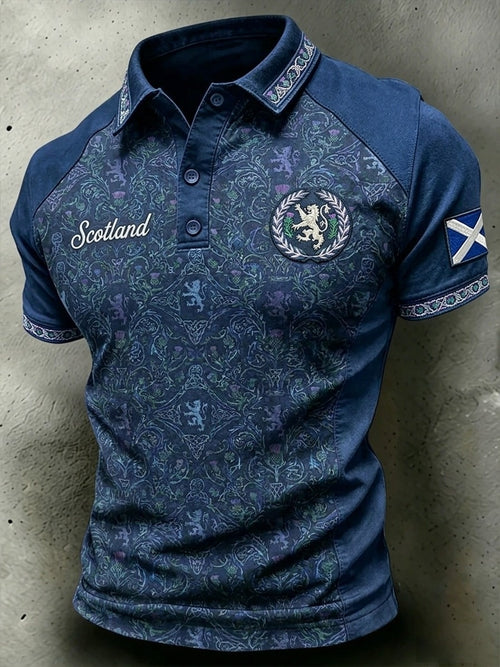 Scotland FIFA World Cup 2026 Polo Shirt Tartan Army Merch Soccer Lovers Clothing
