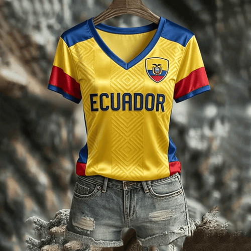Ecuador World Cup 2026 V-Neck Shirt FIFA World Cup Merch Gifts For Soccer Fans