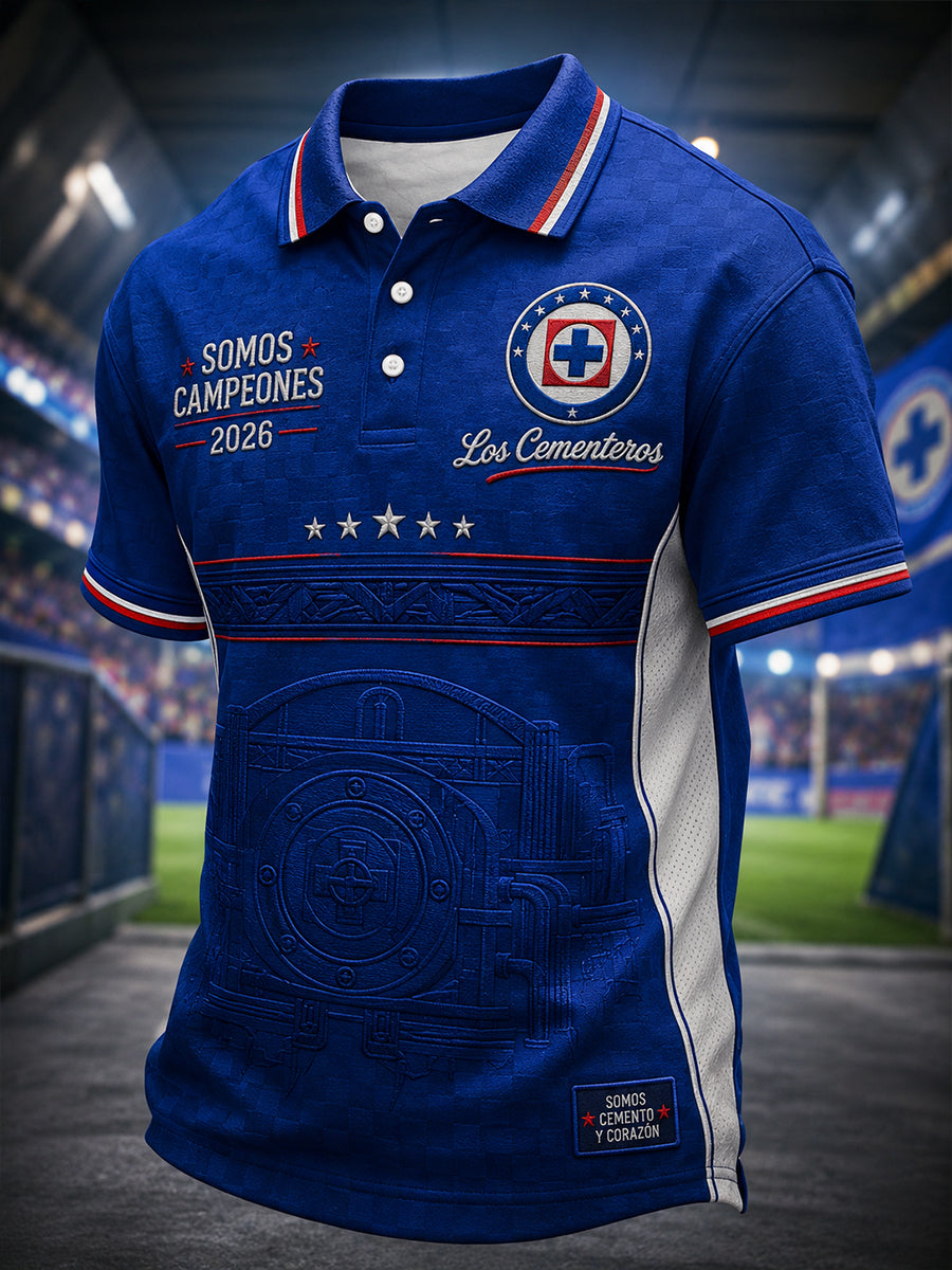Cruz Azul Liga MX 2026 Champions Merch Somos Campeones 26 Polo Shirt Gifts For Dad