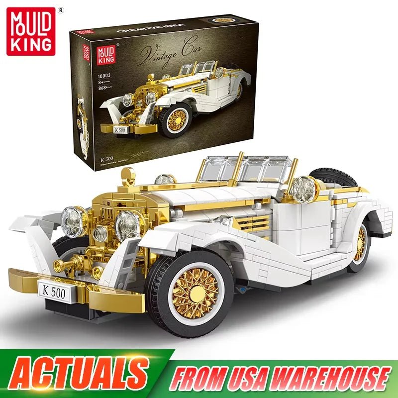 Mould King 10003 K500 Vintage Car - Classic Building Blocks Set - Sofhome
