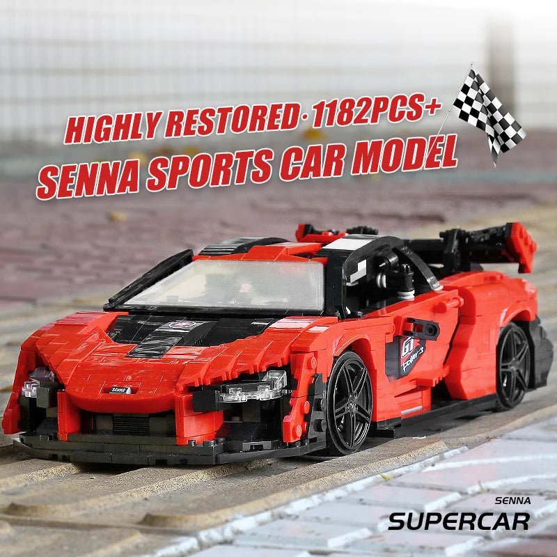 Mould King 10007 Red Sport Racing Car - Sofhome