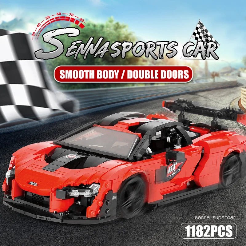 Mould King 10007 Red Sport Racing Car - Sofhome