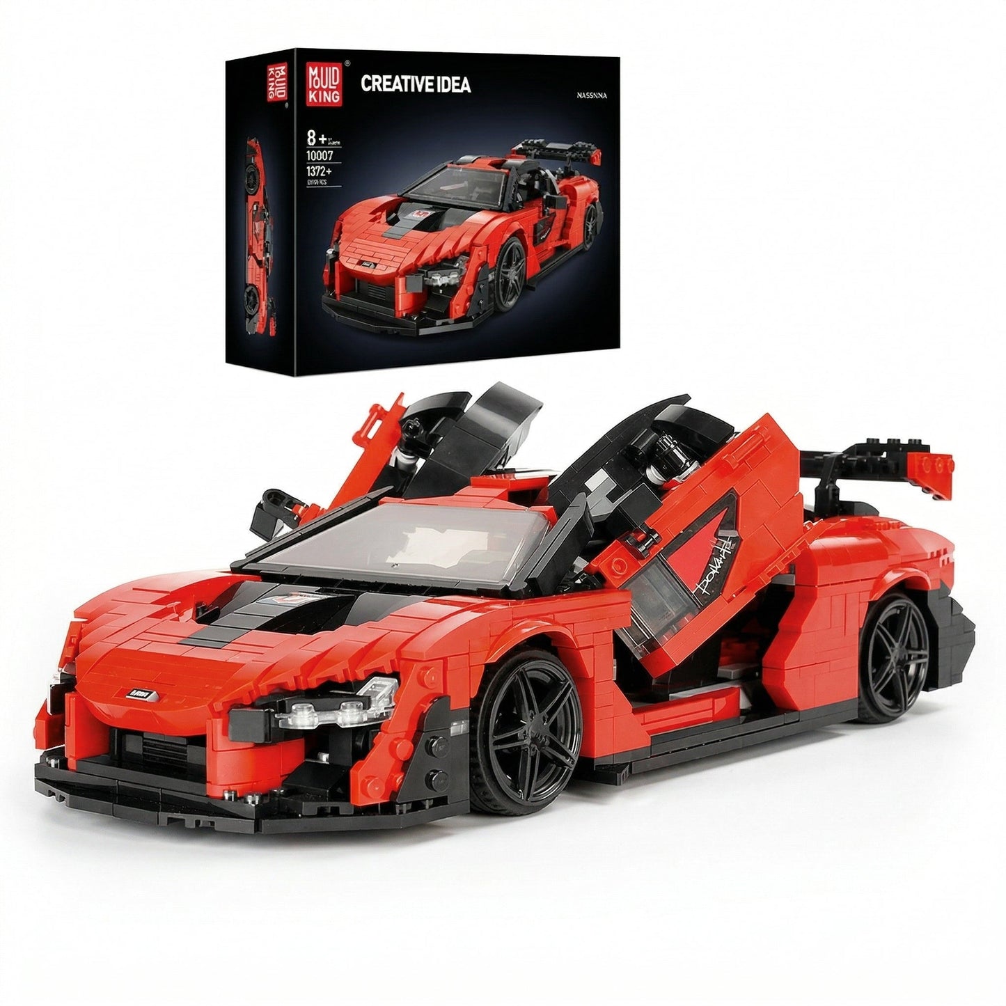 Mould King 10007 Red Sport Racing Car - Sofhome