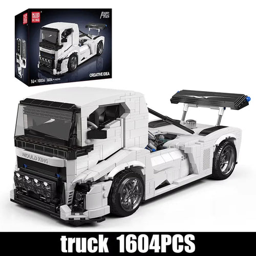 Mould King 10036 White Knight Truck - Technical Building Block Set - Sofhome