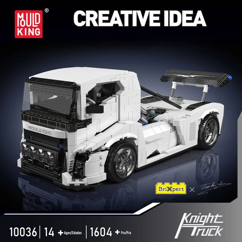 Mould King 10036 White Knight Truck - Technical Building Block Set - Sofhome