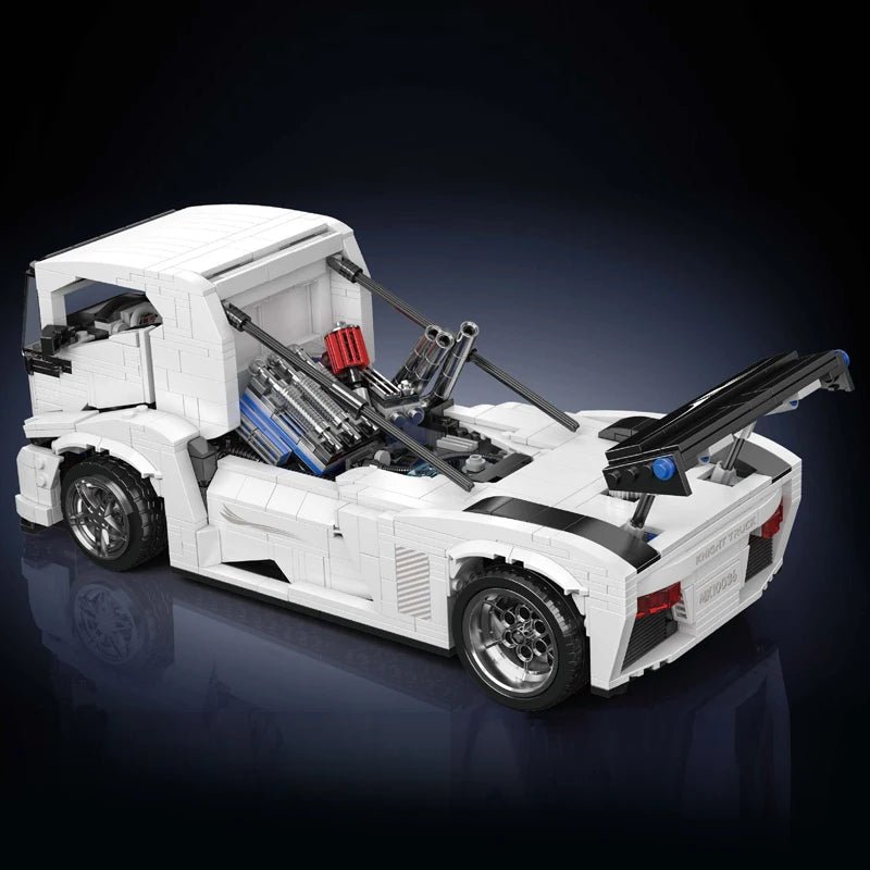 Mould King 10036 White Knight Truck - Technical Building Block Set - Sofhome