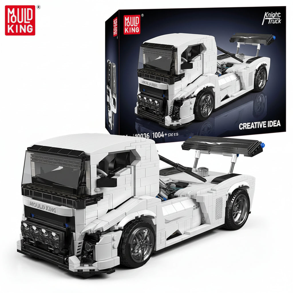 Mould King 10036 White Knight Truck - Technical Building Block Set - Sofhome