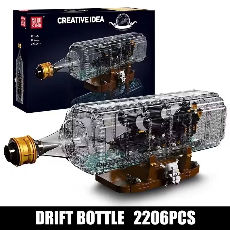 Mould King 10067 Black Pearl in a Bottle - Pirate Ship Building Set - Sofhome
