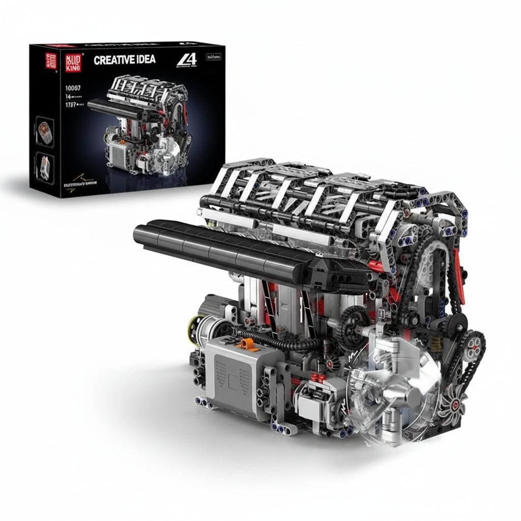 Mould King 10087 Motorized L4 Car Engine Building Block Set - Sofhome