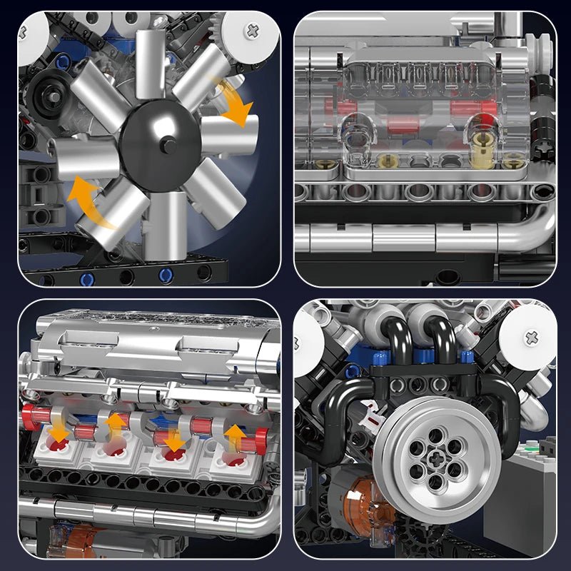 Mould King 10088 V8 Engine Block Set - Sofhome