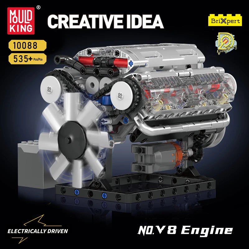 Mould King 10088 V8 Engine Block Set - Sofhome