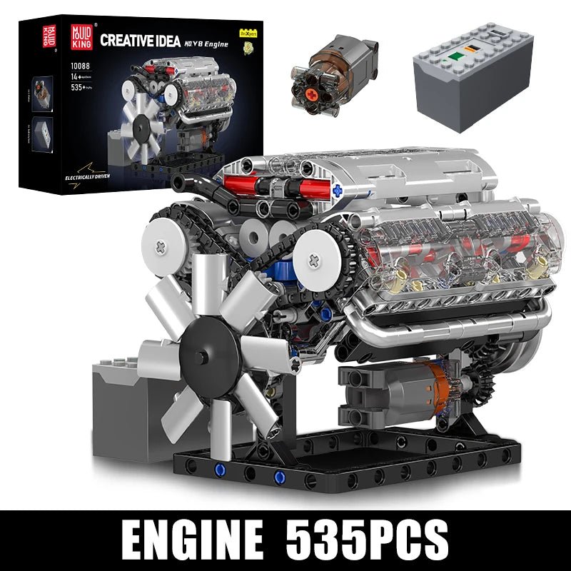 Mould King 10088 V8 Engine Block Set - Sofhome