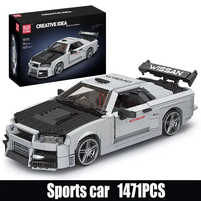 Mould King 10113 Skyline R34 - Technic Building Block Car Set - Sofhome