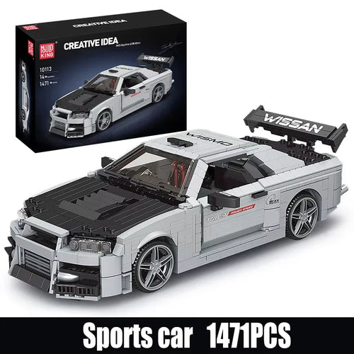Mould King 10113 Skyline R34 - Technic Building Block Car Set - Sofhome