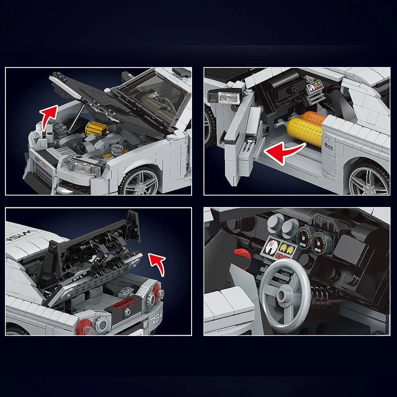 Mould King 10113 Skyline R34 - Technic Building Block Car Set - Sofhome