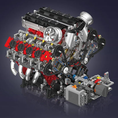 Mould King 10130 F488 Supercar V8 Engine - Sofhome