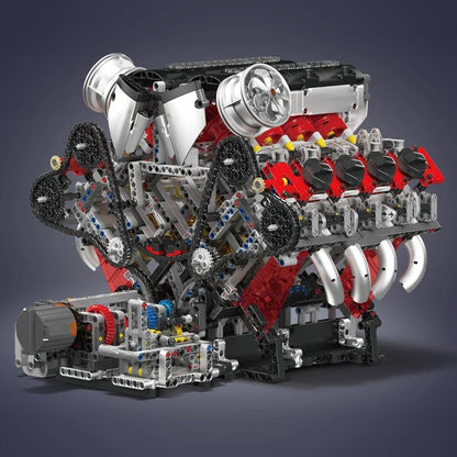 Mould King 10130 F488 Supercar V8 Engine - Sofhome