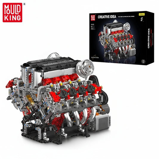 Mould King 10130 F488 Supercar V8 Engine - Sofhome