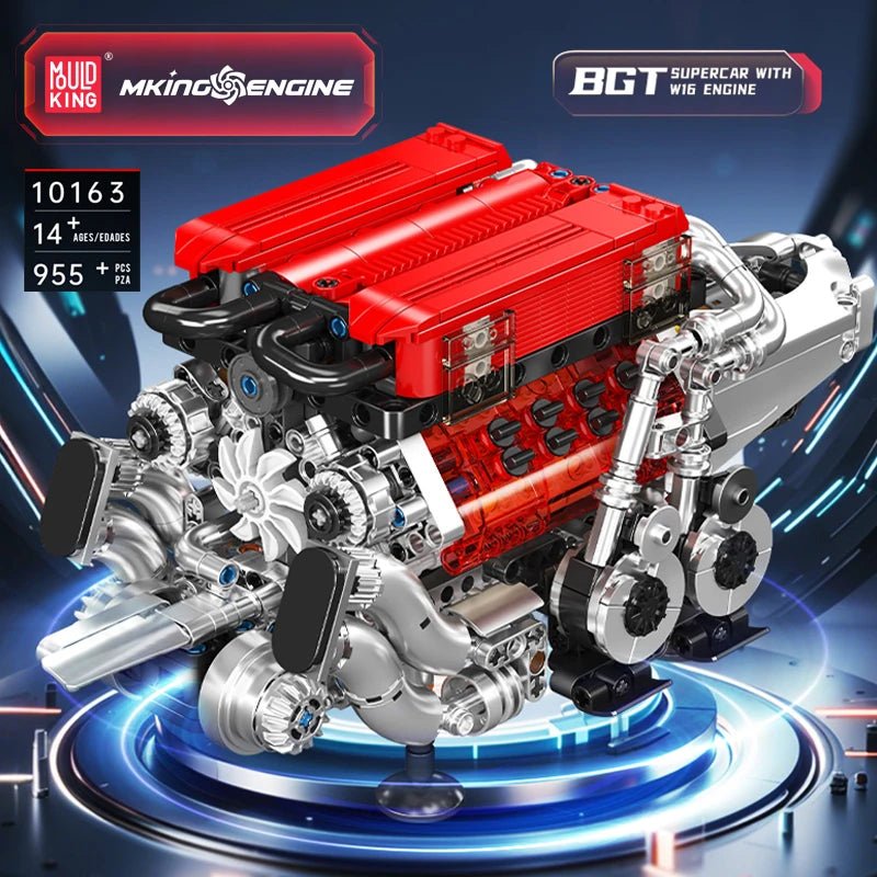 Mould King 10163 BGT Supercar - Motorized Building Blocks Kit - Sofhome