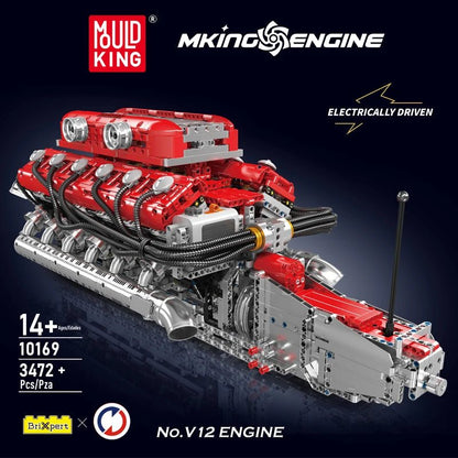 Mould King 10169 V12 Engine - Technical Building Block Set - Sofhome