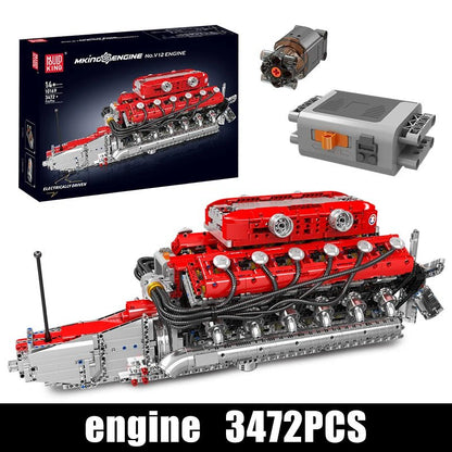 Mould King 10169 V12 Engine - Technical Building Block Set - Sofhome
