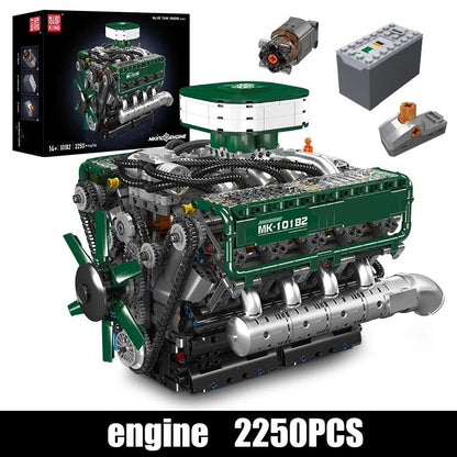 Mould King 10182 Motorized V8 Tank Engine - Sofhome
