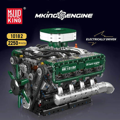 Mould King 10182 Motorized V8 Tank Engine - Sofhome