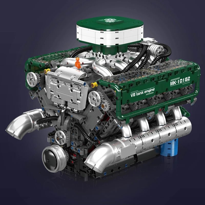 Mould King 10182 Motorized V8 Tank Engine - Sofhome