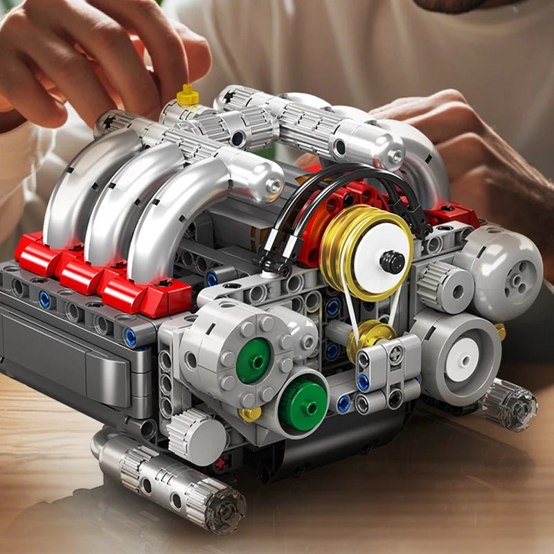 Mould King 10193 Motorized Boxer Engine Block Building Set - Sofhome