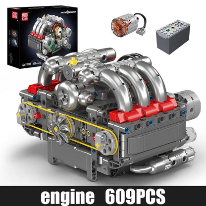 Mould King 10193 Motorized Boxer Engine Block Building Set - Sofhome
