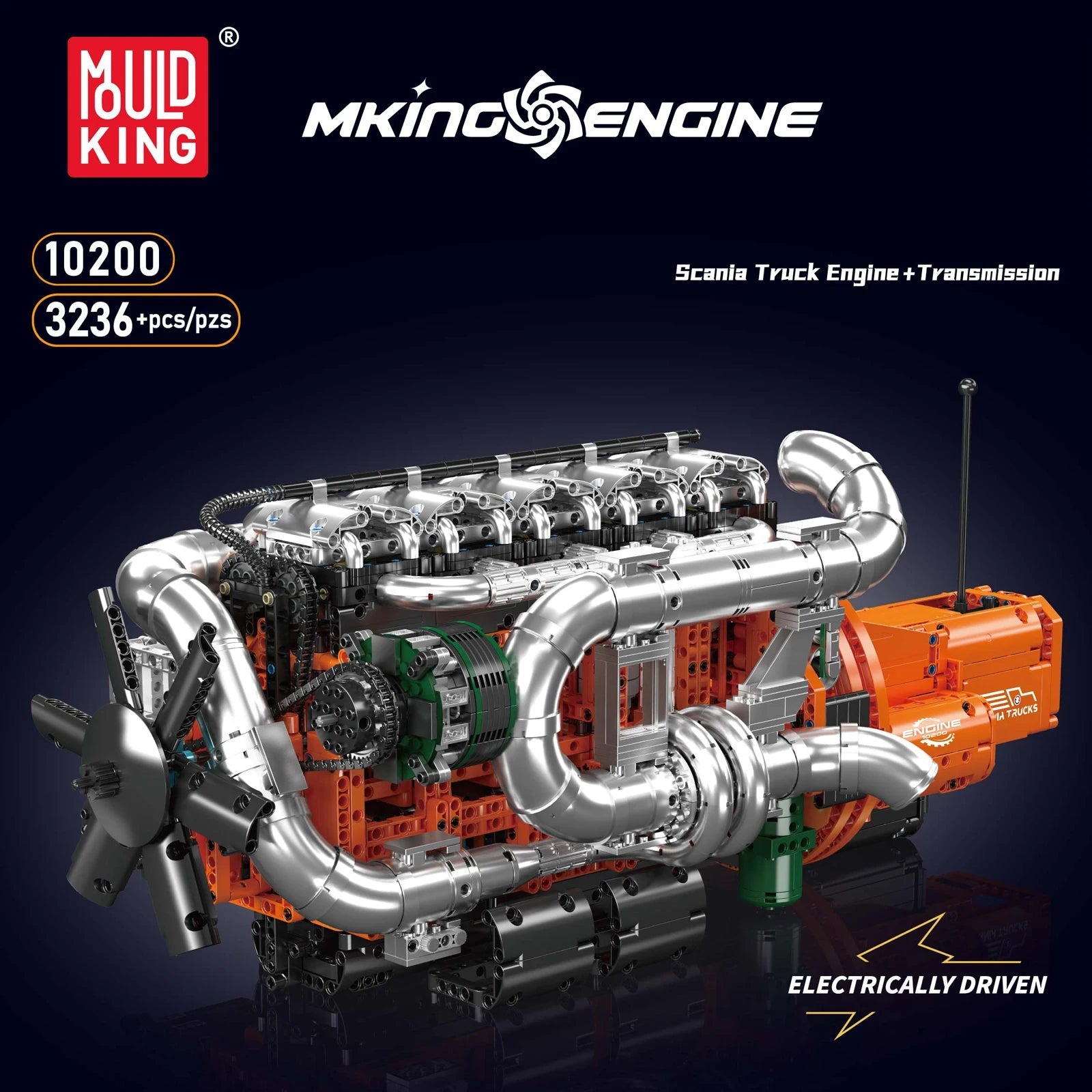 Mould King 10200 Motorized Truck Engine - Technical Building Kit - Sofhome
