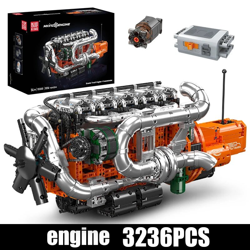 Mould King 10200 Motorized Truck Engine - Technical Building Kit - Sofhome