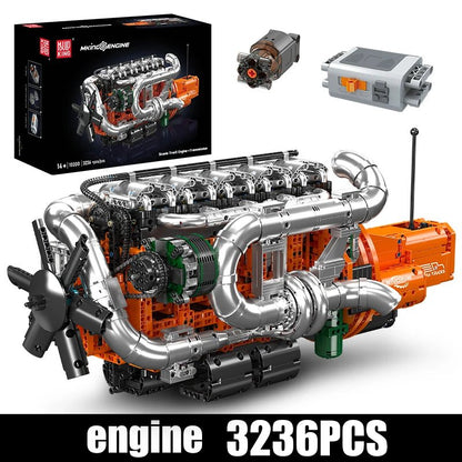 Mould King 10200 Motorized Truck Engine - Technical Building Kit - Sofhome
