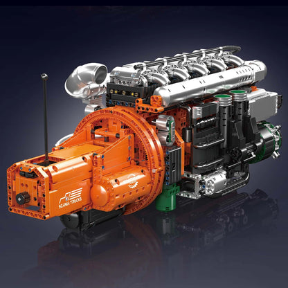 Mould King 10200 Motorized Truck Engine - Technical Building Kit - Sofhome