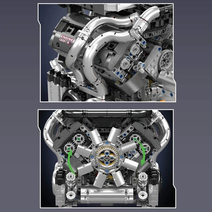 Mould King 10201 W16 Supercar Engine - Sofhome