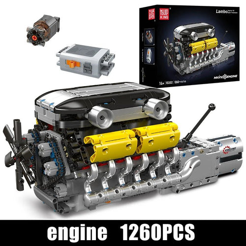 Mould King 10202 Supercar V12 Engine - Building Blocks Set - Sofhome