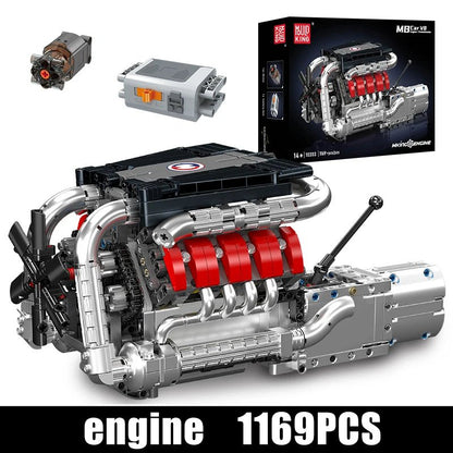 Mould King 10203 V8 Engine - Technical Building Block Set - Sofhome