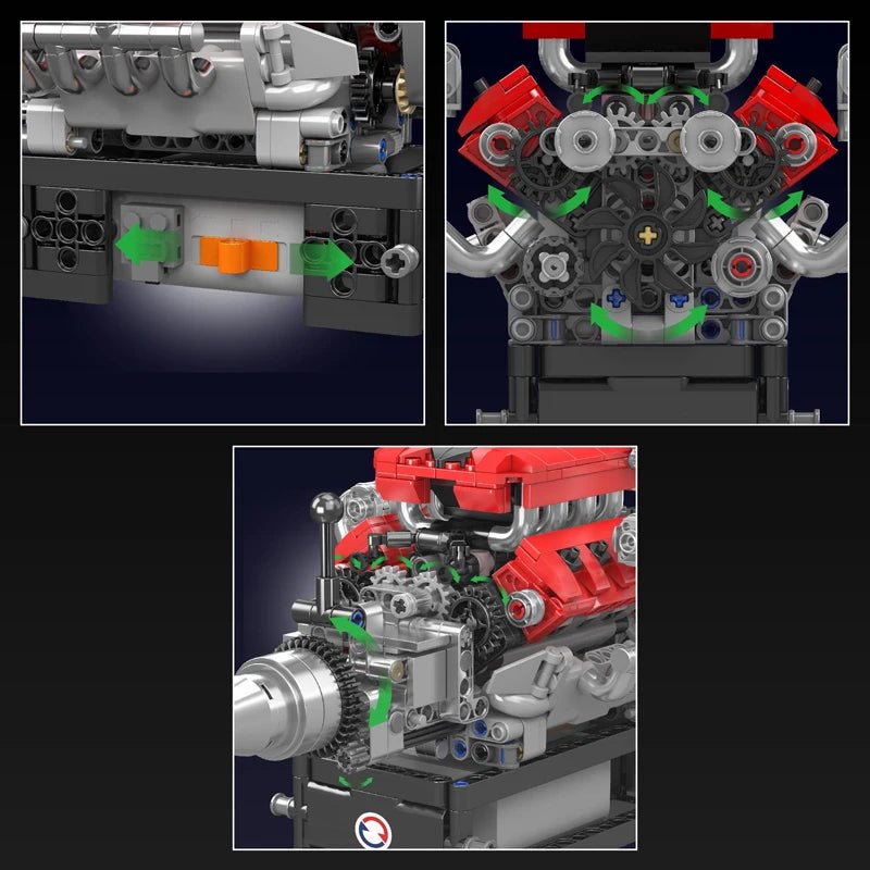 Mould King 10204 V8 Racing Engine - Sofhome