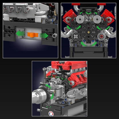 Mould King 10204 V8 Racing Engine - Sofhome