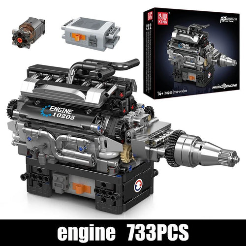 Mould King 10205 RR V12 Engine Car - Sofhome