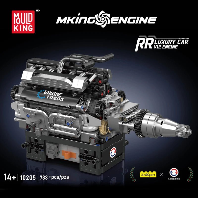 Mould King 10205 RR V12 Engine Car - Sofhome