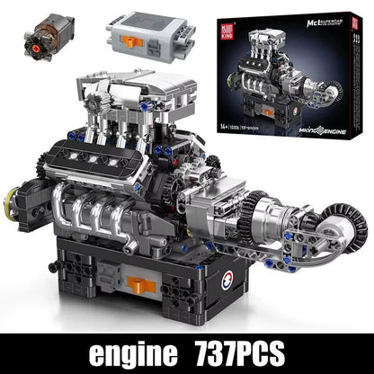 Mould King 10206 MCL Sport Car - Motorized V8 Engine Building Kit - Sofhome