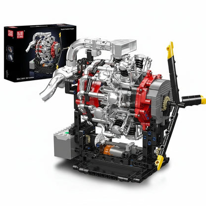 Mould King 10211 - Motorized Radial Aviation Engine Building Set - Sofhome