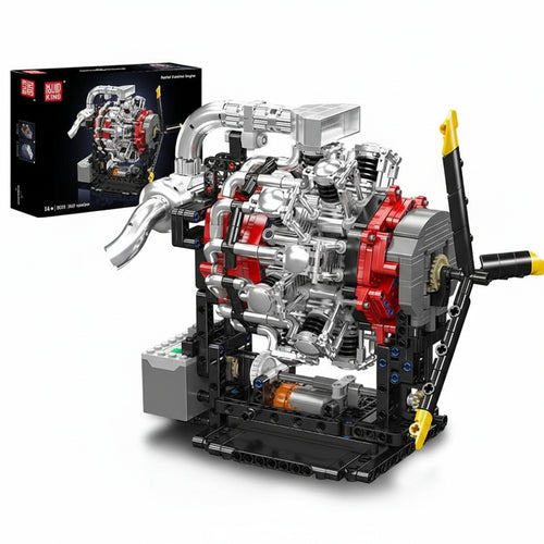 Mould King 10211 - Motorized Radial Aviation Engine Building Set - Sofhome