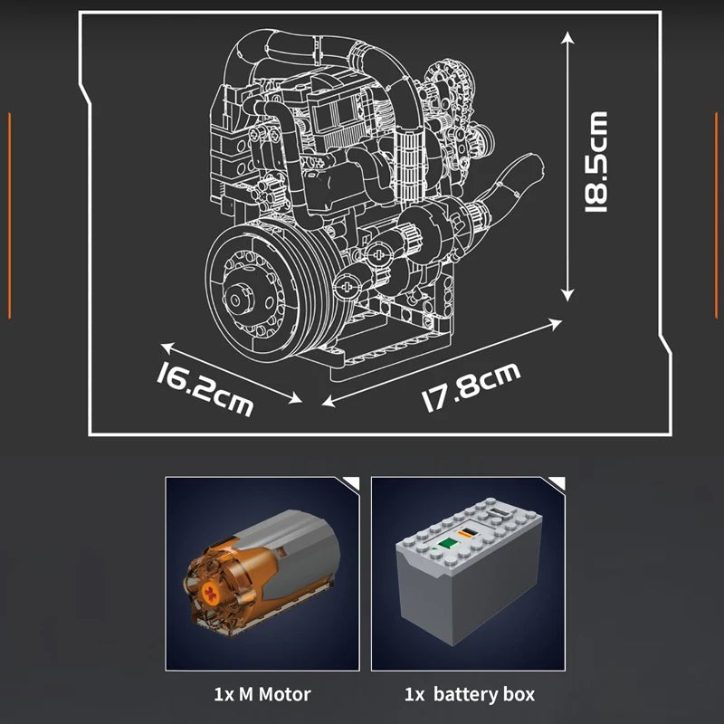 Mould King 10215 Supercar Engine - Sofhome