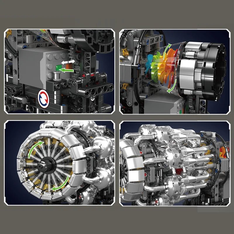 Mould King 10216 Motorized Turbojet Engine - Sofhome