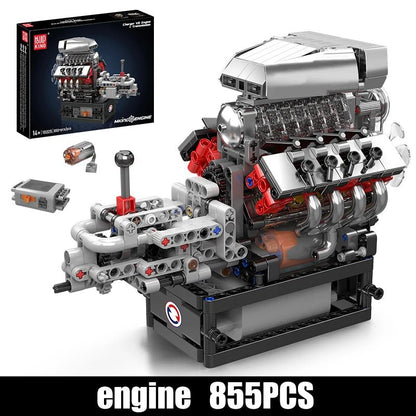 Mould King 10225 Motorized V8 Engine - Sofhome
