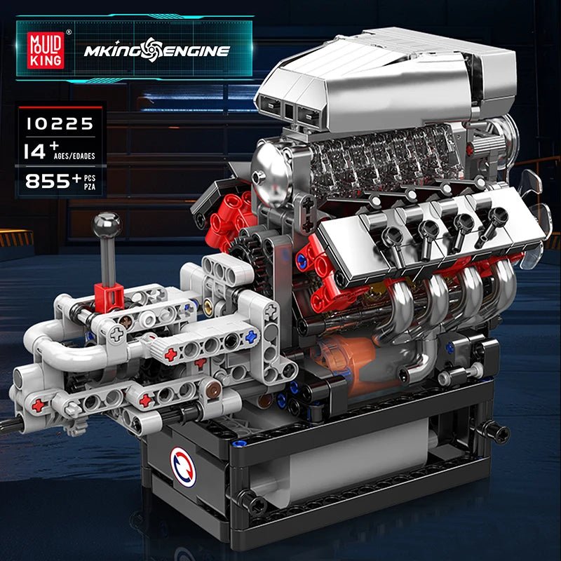 Mould King 10225 Motorized V8 Engine - Sofhome
