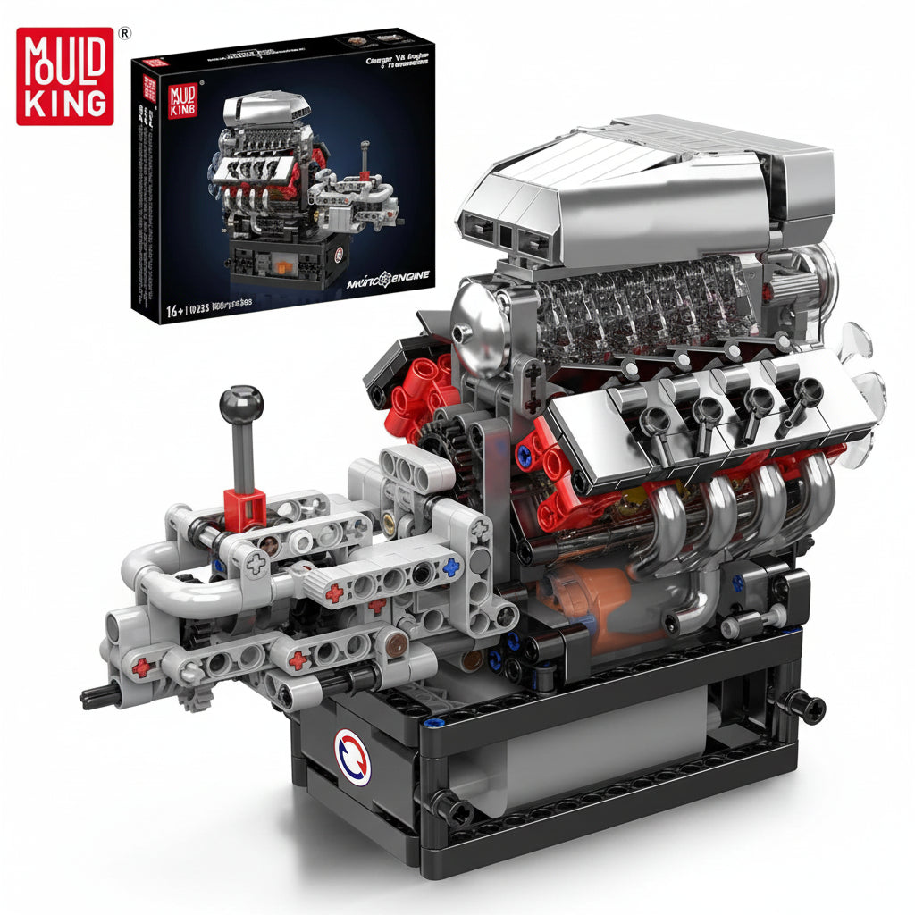Mould King 10225 Motorized V8 Engine - Sofhome